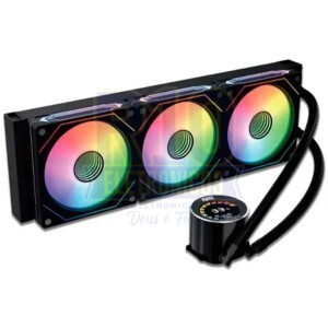 COOLER PARA PROCESSADOR REVENGER VR360PRO (WATER COOLER) TRIPO COM DISPLAY DE LED