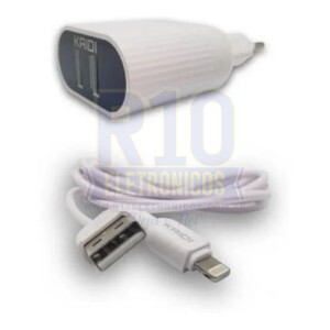 CARREGADOR IPHONE KAIDI KD-607A 2.4A C/2USB