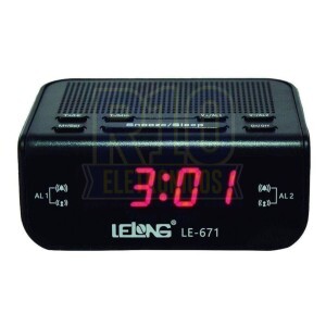 RADIO RELOGIO LELONG BIVOLT LE-671 AM/FM