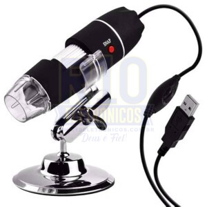 MICROSCÓPIO DIGITAL 3172 1600X USB COM LED E SUPORTE