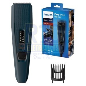 MAQUINA CORTAR CABELO PHILIPS HC3520 RECARREGÁVEL SERIES 3000 HAIR CLIPPER 