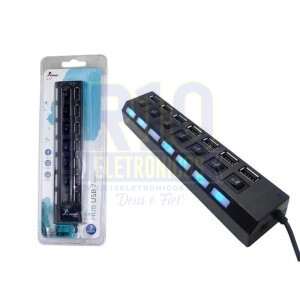HUB USB KNUP 7 PORTAS HB-T57