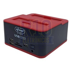 DOCK STATION KNUP HD819 USB2.0 COM LEITOR DE CARTÃO