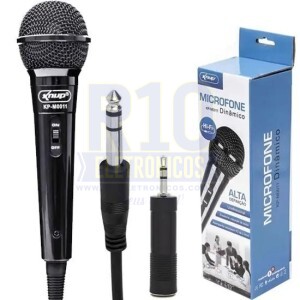 MICROFONE KNUP COM FIO KP-M0011 COM ADAPTADOR P2