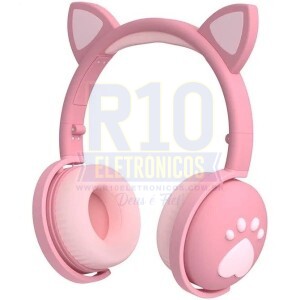 FONE BLUETOOTH GATINHO KAPBOM KA-902 COM LED