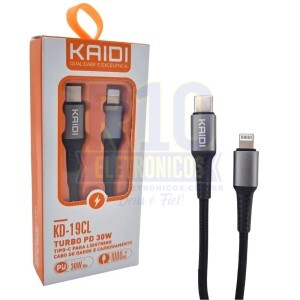 CABO USB IPHONE KAIDI KD-19CL TURBO 30W