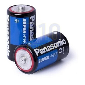 PILHA PANASONIC D C/2 SUPER HYPER 1,5V