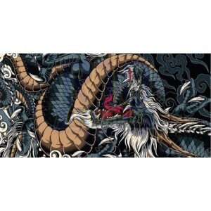 MOUSE PAD GAMER ( DRAGÃO AZUL ) EXBOM 7035