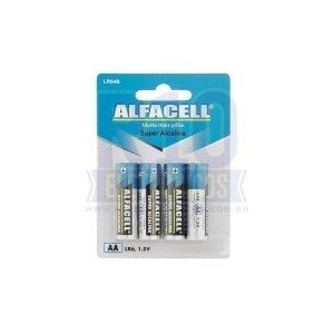 PILHA ALFACELL AA CARTELA C/4 R6P4B