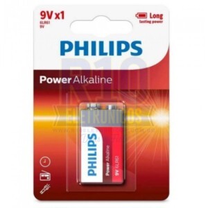 BATERIA 9V PHILIPS ALCALINA