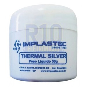 PASTA TERMICA IMPLASTEC THERMAL SILVER 50G POTE