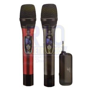 MICROFONE SEM FIO KAPBOM KA-M93 DUPLO COM VISOR