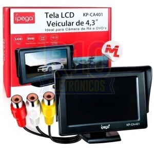MONITOR LCD VEICULAR IPEGA KP-CA401 PARA CAMERA DE RÉ