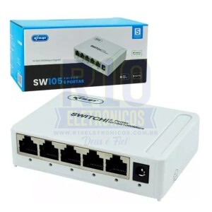 SWITCH 5 PORTAS KNUP SW105 10/100/1000 GIGABIT