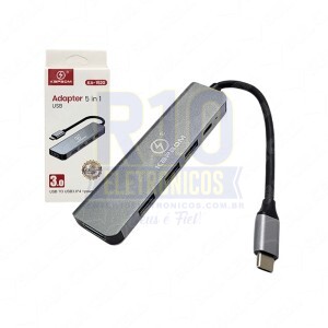 HUB USB TIPO-C KAPBOM KA-1520 5 PORTAS 3.0