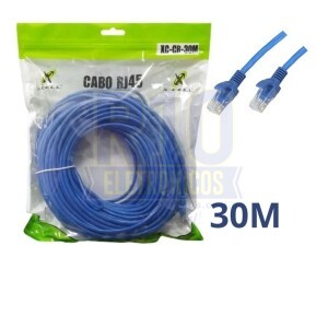 CABO DE REDE X-CELL RJ45 30M (CAT 5E)