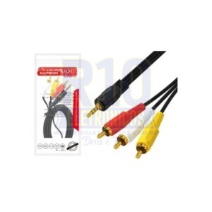 CABO DE AUDIO P2 X 3RCA KAPBOM KAP-AV-13