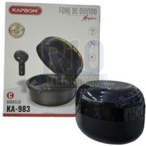 FONE BLUETOOTH KAPBOM KA-983 COM CAIXA DE SOM