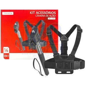 KIT ACESSÓRIOS PARA GOPRO TOMATE MT-1105 14 EM 1